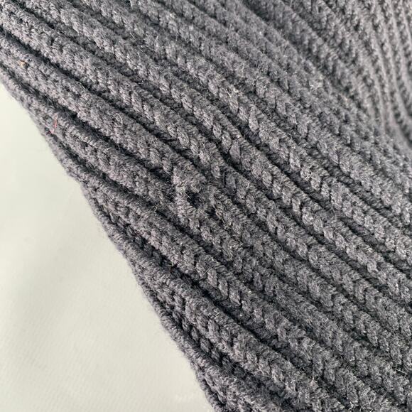 MAX MARA Black Ribbed Knit Scarf - Picture 3 of 4